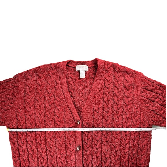 Vintage Jones New York Hand Knit Oversized Long Line Cardigan Sweater Size 3X - Picture 5 of 11
